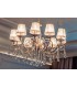 Chandelier White with Gold & Crystal, 10 Light, E14 - 1