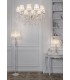 Chandelier White with Gold & Crystal, 10 Light, E14 - 3