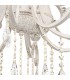 Chandelier White with Gold & Crystal, 10 Light, E14 - 6