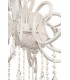 Chandelier White with Gold & Crystal, 10 Light, E14 - 7