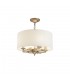 Cylindrical Ceiling Pendant Lamp Gold Antique, 4 Light, E14 - 1