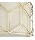 Semi Flush Cylindrical Ceiling Lamp Gold, 5 Light, E27 - 6