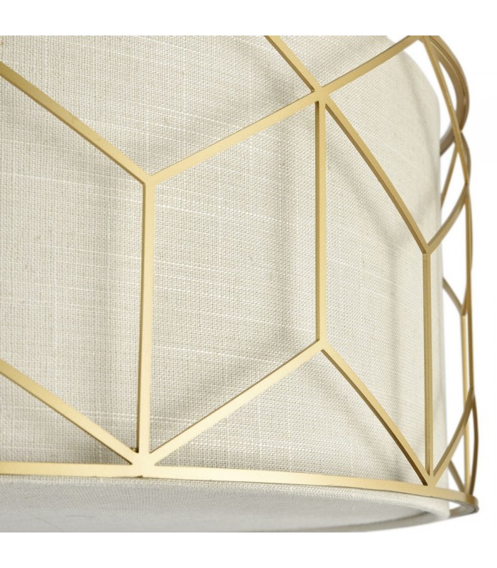Semi Flush Cylindrical Ceiling Lamp Gold, 5 Light, E27 - 6