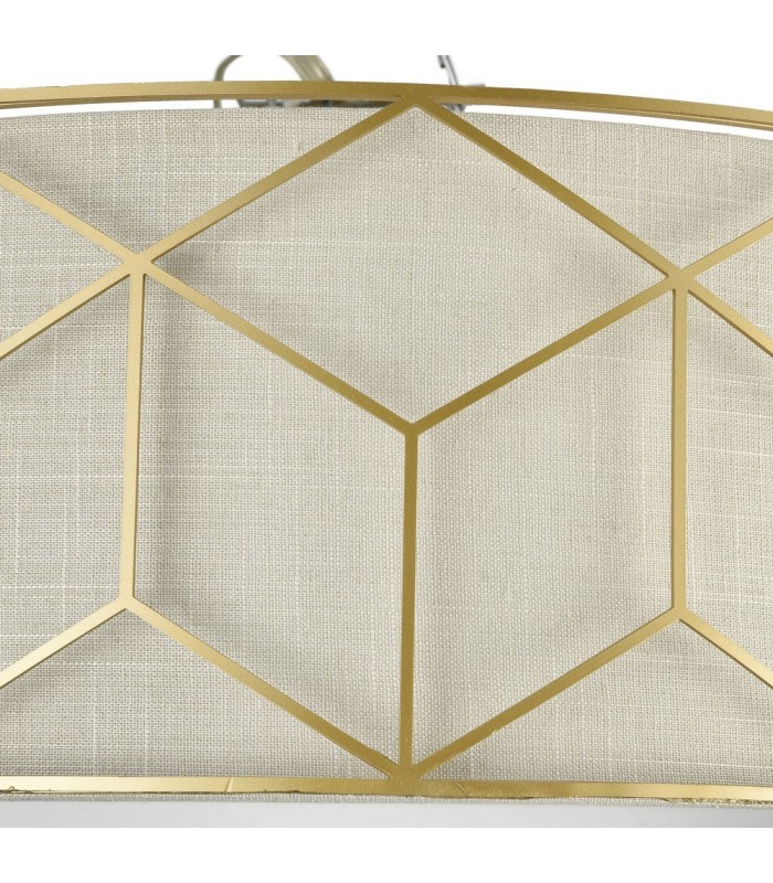 Semi Flush Cylindrical Ceiling Lamp Gold, 5 Light, E27 - 7