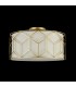 Semi Flush Cylindrical Ceiling Lamp Gold, 3 Light, E27 - 3