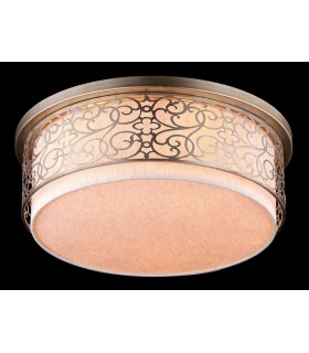 Semi Flush Cylindrical Ceiling Lamp Brass, 5 Light, E27 - 2