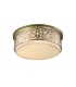 Semi Flush Cylindrical Ceiling Lamp Brass, 5 Light, E27 - 4