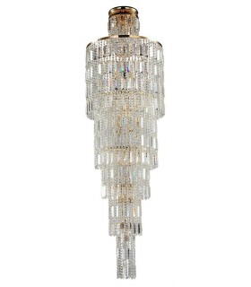 Grand Chandelier Gold & Crystal, 16 Light, E14 - 1