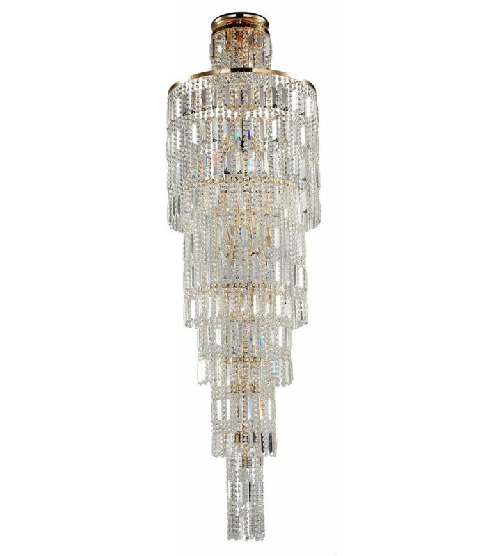 Grand Chandelier Gold & Crystal, 16 Light, E14 - 1