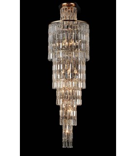 Grand Chandelier Gold & Crystal, 16 Light, E14 - 2