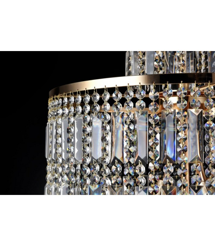 Grand Chandelier Gold & Crystal, 16 Light, E14 - 6