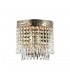 Flush Wall Lamp Gold Antique & Crystal, 1 Light, E27 - 4