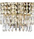 Flush Wall Lamp Gold Antique & Crystal, 1 Light, E27 - 5
