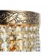 Flush Wall Lamp Gold Antique & Crystal, 1 Light, E27 - 6