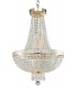 Grand Chandelier Gold & Crystal, 6 Light, E14 - 1