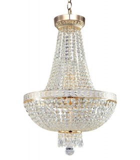 Grand Chandelier Gold & Crystal, 6 Light, E14 - 2