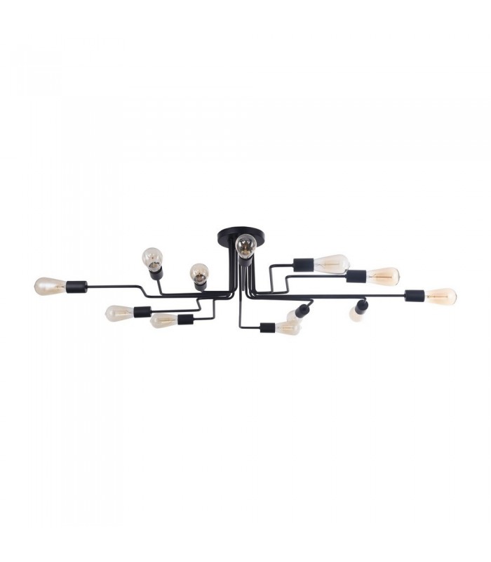 Ceiling Lamp Black, 12 Light, E27 - 5