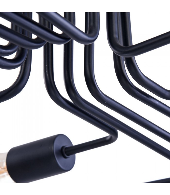 Ceiling Lamp Black, 12 Light, E27 - 6