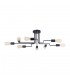 Ceiling Lamp Black, 8 Light, E27 - 1
