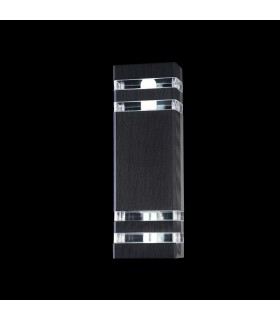 Wall Lamp Black, 2 Light IP54, E27 - 2