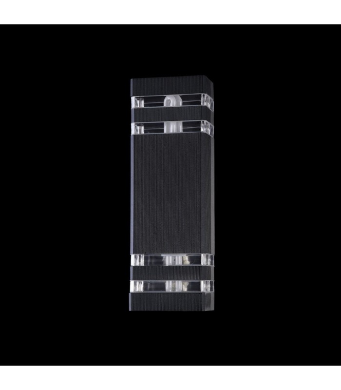 Wall Lamp Black, 2 Light IP54, E27 - 3