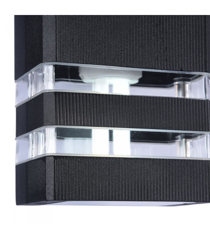 Wall Lamp Black, 2 Light IP54, E27 - 6