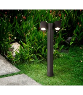 Outdoor Floor Bollard Lighting Black, 2 Light IP54, GU10 - 2
