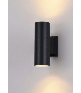 Wall Lamp Black, 2 Light IP54, GU10 - 2