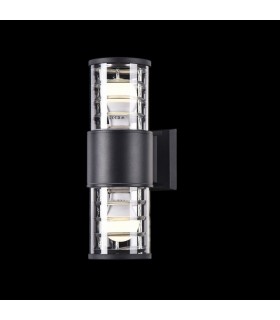 Wall Lamp Black, 2 Light IP54, E27 - 2