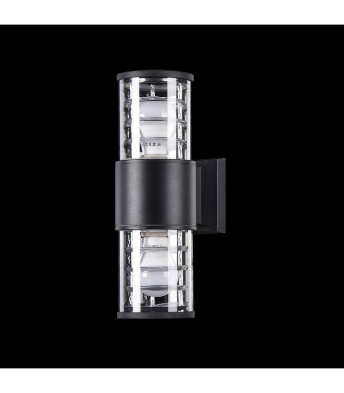 Wall Lamp Black, 2 Light IP54, E27 - 3