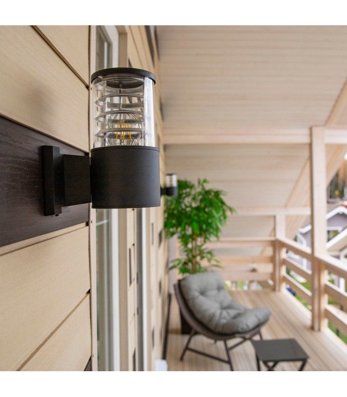 Wall Lamp Black, 1 Light IP54, E27 - 2