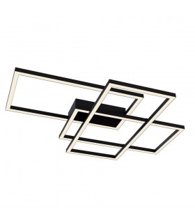 Integrated LED Square Ceiling Lamp Black - 1
