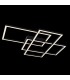 Integrated LED Square Ceiling Lamp Black - 2