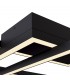 Integrated LED Square Ceiling Lamp Black - 4