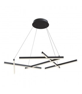 Integrated LED Ceiling Pendant Lamp Black - 1