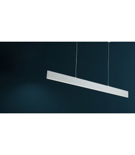 Integrated LED Linear Ceiling Pendant Lamp White - 2