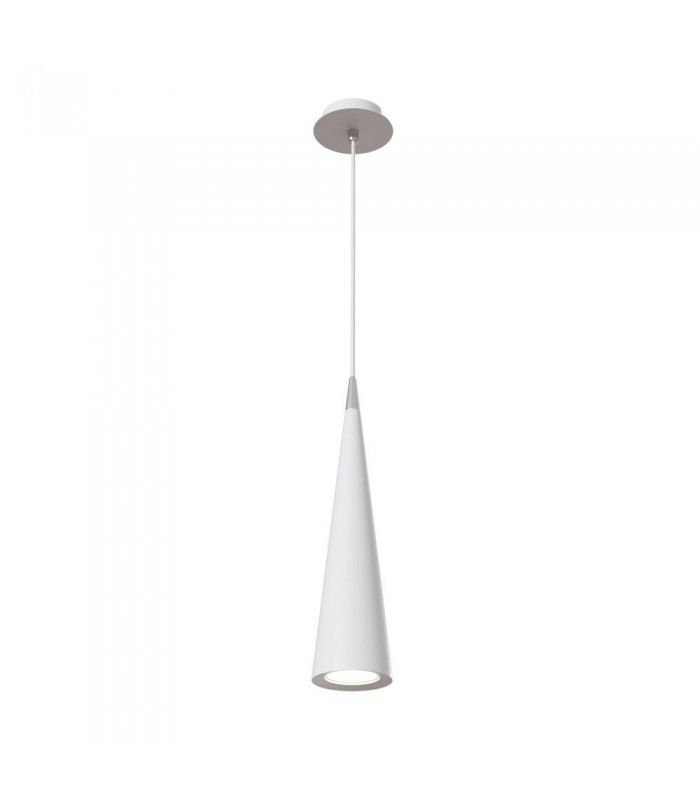 Slim Ceiling Pendant Lamp White, 1 Light, GU10 - 1