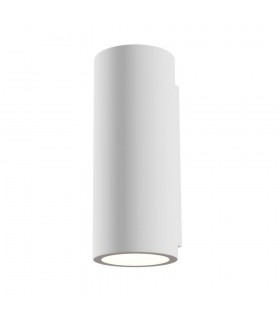Wall Lamp White, 2 Light, GU10, Paintable - 1