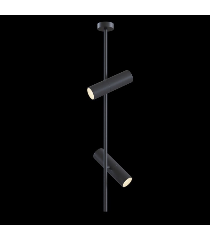 Ceiling Spotlight Pendant Lamp Black, 2 Light, GU10 - 2
