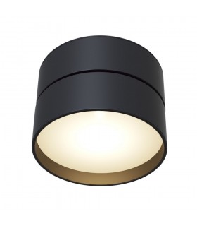 Integrated LED Surface Mounted Ceiling Downlight Black - 1