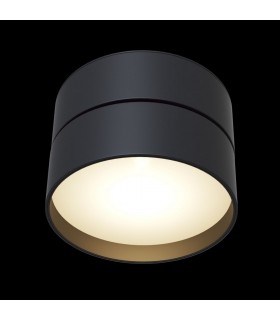 Integrated LED Surface Mounted Ceiling Downlight Black - 2