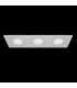 Recessed Triple Square Downlight White, 3 Light, GU10 - 2