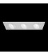 Recessed Triple Square Downlight White, 3 Light, GU10 - 3