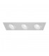 Recessed Triple Square Downlight White, 3 Light, GU10 - 4