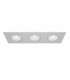 Recessed Triple Square Downlight White, 3 Light, GU10 - 5