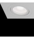 Recessed Triple Square Downlight White, 3 Light, GU10 - 7