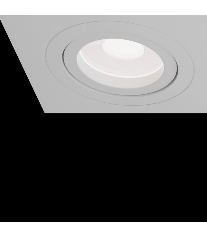 Recessed Triple Square Downlight White, 3 Light, GU10 - 7