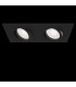 Recessed Twin Square Downlight Black, 2 Light, GU10 - 3