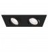 Recessed Twin Square Downlight Black, 2 Light, GU10 - 4