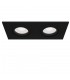 Recessed Twin Square Downlight Black, 2 Light, GU10 - 5